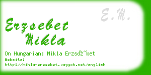 erzsebet mikla business card